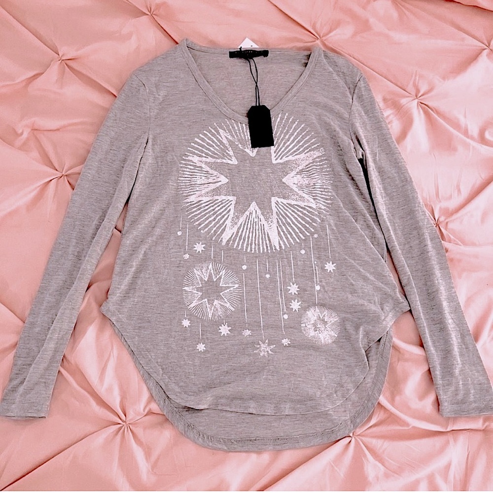 NWT retrospective starry skies grey shirt